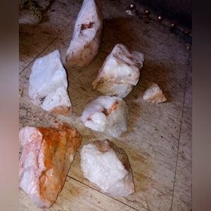 I'm selling quartz white some tinge of rose red,purple and orange gem quality .